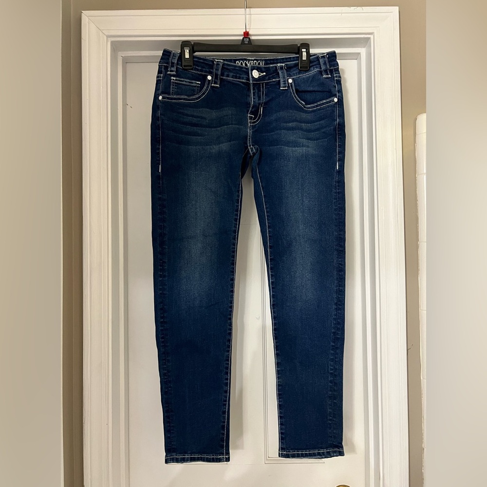 Rock & Roll Cowgirl Dark Blue Skinny Jeans